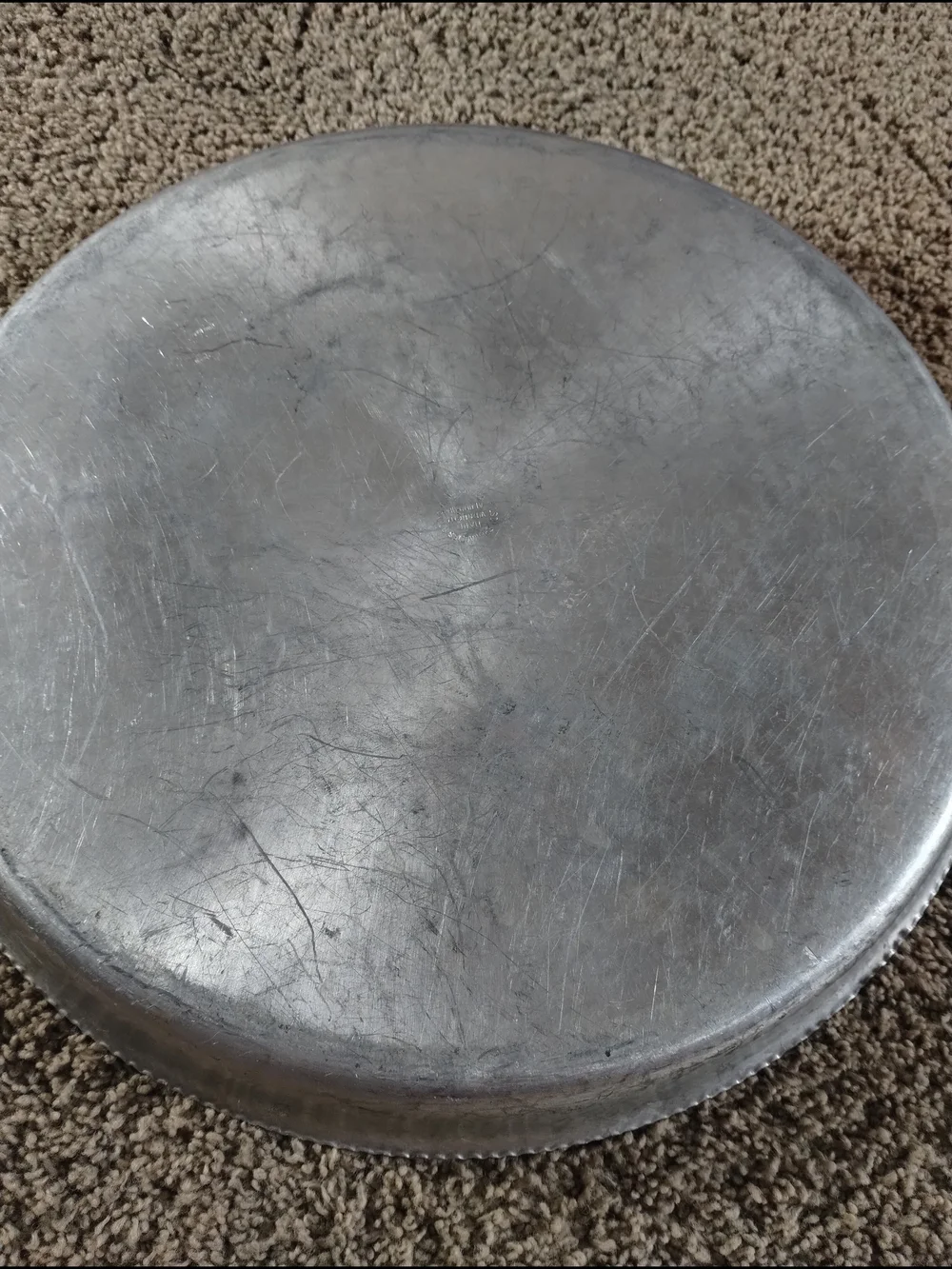 Wilson Specialties Aluminum Metal Serving Tray - Embossed Floral Design